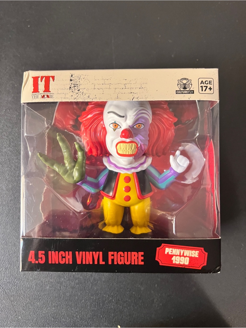 IT THE MOVIE 4.5" Vinyl Figure Collectible, PENNYWISE 1990 - New
